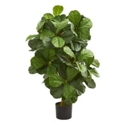 Indoor 3.5 Ft. Fiddle Leaf Artificial Tree