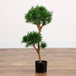 Indoor 3 Ft. Bonsai Styled Podocarpus Artificial Tree 9 Indoor 3 Ft. Bonsai Styled Podocarpus Artificial Tree -Artificial nearly natural artificial trees 5554 31 1000