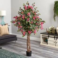 Indoor 5.5 Ft. Bougainvillea Artificial Tree 7 Indoor 5.5 Ft. Bougainvillea Artificial Tree -Artificial nearly natural artificial trees 5561 31 1000