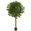 Indoor 6.5 Ft. Ficus Artificial Tree -Artificial nearly natural artificial trees 5571 64 1000