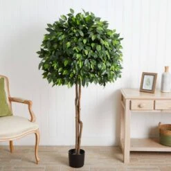 Indoor 5.5 Ft. Ficus Artificial Tree 7 Indoor 5.5 Ft. Ficus Artificial Tree -Artificial nearly natural artificial trees 5572 31 1000