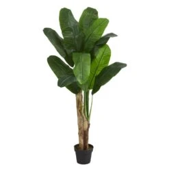 Indoor 4 Ft. Double Stalk Banana Artificial Tree