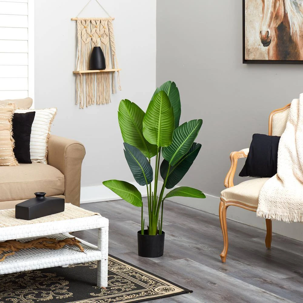 Indoor 4 Ft. Travelers Palm Artificial Tree 7 Indoor 4 Ft. Travelers Palm Artificial Tree - Image 5