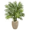 Indoor 4 Ft. Areca Palm Artificial Tree In Sand Colored Planter 2 Indoor 4 Ft. Areca Palm Artificial Tree In Sand Colored Planter -Artificial nearly natural artificial trees 5630 64 1000