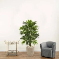 Indoor 4 Ft. Areca Artificial Palm Tree In Sand Colored Planter 13 Indoor 4 Ft. Areca Artificial Palm Tree In Sand Colored Planter -Artificial nearly natural artificial trees 5636 31 1000