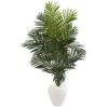 Indoor 5.5 Ft. Paradise Artificial Palm Tree In White Planter 2 Indoor 5.5 Ft. Paradise Artificial Palm Tree In White Planter -Artificial nearly natural artificial trees 5639 64 1000