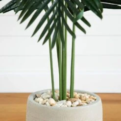 Indoor 5.5 Ft. Paradise Artificial Palm Tree In Sand Colored Planter -Artificial nearly natural artificial trees 5641 1f 1000