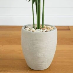 Indoor 5.5 Ft. Paradise Artificial Palm Tree In Sand Colored Planter -Artificial nearly natural artificial trees 5641 44 1000