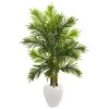 Indoor 5 Ft. Areca Palm Artificial Tree In White Planter Real Touch 1 Indoor 5 Ft. Areca Palm Artificial Tree In White Planter Real Touch -Artificial nearly natural artificial trees 5649 64 1000