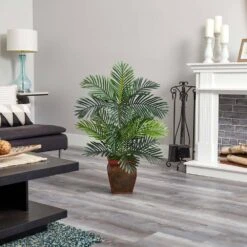 Indoor 3 Ft. Paradise Palm Artificial Tree In Decorative Planter 7 Indoor 3 Ft. Paradise Palm Artificial Tree In Decorative Planter -Artificial nearly natural artificial trees 5689 31 1000