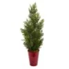 27 In. Indoor/Outdoor Mini Cedar Artificial Pine Tree In Decorative Planter 1 27 In. Indoor/Outdoor Mini Cedar Artificial Pine Tree In Decorative Planter -Artificial nearly natural artificial trees 5694 rd 64 1000
