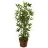 Indoor 4 Ft. Bamboo Artificial Tree In Coiled Rope Planter 2 Indoor 4 Ft. Bamboo Artificial Tree In Coiled Rope Planter -Artificial nearly natural artificial trees 5808 64 1000
