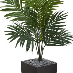4.5 Ft. Kentia Palm Artificial Tree In Black Wash Planter 9 4.5 Ft. Kentia Palm Artificial Tree In Black Wash Planter -Artificial nearly natural artificial trees 5821 4f 1000