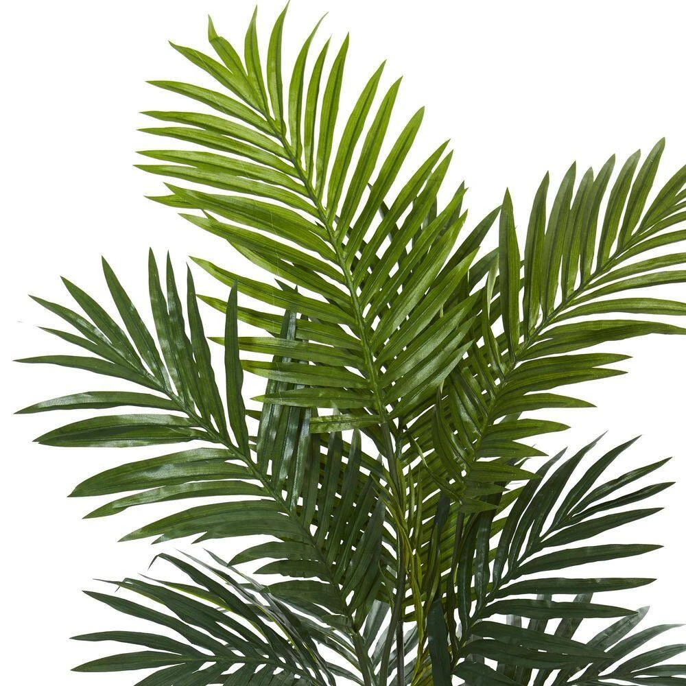 4.5 Ft. Kentia Palm Artificial Tree In Black Wash Planter 4 4.5 Ft. Kentia Palm Artificial Tree In Black Wash Planter - Image 2