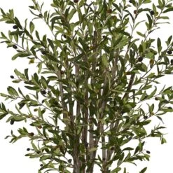 6 Ft. Olive Artificial Tree In White Tower Planter 7 6 Ft. Olive Artificial Tree In White Tower Planter -Artificial nearly natural artificial trees 5832 c3 1000