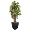 5 Ft. Bamboo Artificial Tree In Black Wash Planter 2 5 Ft. Bamboo Artificial Tree In Black Wash Planter -Artificial nearly natural artificial trees 5840 64 1000
