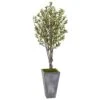 Indoor Olive Artificial Tree In Stone Planter 2 Indoor Olive Artificial Tree In Stone Planter -Artificial nearly natural artificial trees 5852 64 1000
