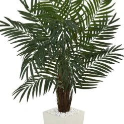 5.5 In. Areca Artificial Palm Tree In White Tower Planter 9 5.5 In. Areca Artificial Palm Tree In White Tower Planter -Artificial nearly natural artificial trees 5871 4f 1000