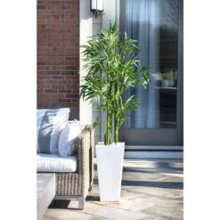 Artificial Bamboo Tree With White Planter UV Resistant (Indoor/Outdoor) -Artificial nearly natural artificial trees 5953 31 1000