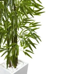 Artificial Bamboo Tree With White Planter UV Resistant (Indoor/Outdoor) -Artificial nearly natural artificial trees 5953 44 1000
