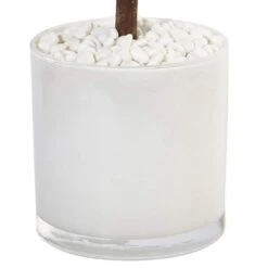 Indoor Sweet Bay Artificial Tree In White Glossy Cylinder 7 Indoor Sweet Bay Artificial Tree In White Glossy Cylinder -Artificial nearly natural artificial trees 5980 31 1000