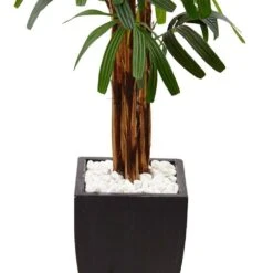 Indoor Raphis Palm Artificial Tree In Black Planter 9 Indoor Raphis Palm Artificial Tree In Black Planter -Artificial nearly natural artificial trees 5982 4f 1000