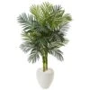 Indoor Golden Cane Palm Artificial Tree In White Oval Planter 1 Indoor Golden Cane Palm Artificial Tree In White Oval Planter -Artificial nearly natural artificial trees 5986 64 1000