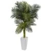 Indoor 5 Ft. Golden Cane Palm Artificial Tree In White Tower Planter 2 Indoor 5 Ft. Golden Cane Palm Artificial Tree In White Tower Planter -Artificial nearly natural artificial trees 5994 64 1000