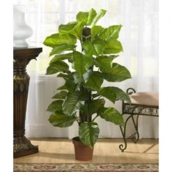 Real Touch 52 In. Artificial H Green Large Leaf Philodendron Silk Plant 9 Real Touch 52 In. Artificial H Green Large Leaf Philodendron Silk Plant -Artificial nearly natural artificial trees 6583 31 1000