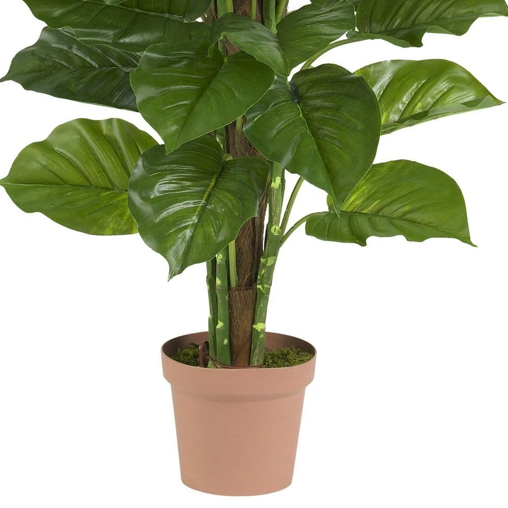 Real Touch 63 In. Artificial H Green Large Leaf Philodendron Silk Plant 5 Real Touch 63 In. Artificial H Green Large Leaf Philodendron Silk Plant - Image 3