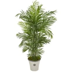 6 Ft. Indoor/Outdoor Areca Palm Artificial Tree In Planter UV Resistant
