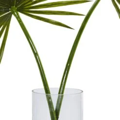 Indoor Fan Palm Artificial Arrangement In Glass Vase 9 Indoor Fan Palm Artificial Arrangement In Glass Vase -Artificial nearly natural artificial tropical plants 1474 4f 1000