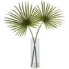 Indoor Fan Palm Artificial Arrangement In Glass Vase 1 Indoor Fan Palm Artificial Arrangement In Glass Vase -Artificial nearly natural artificial tropical plants 1474 64 1000