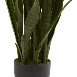 Artificial Sansevieria With Black Planter -Artificial nearly natural artificial tropical plants 4855 1f 1000
