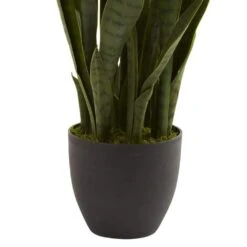 Artificial Sansevieria With Black Planter -Artificial nearly natural artificial tropical plants 4855 fa 1000