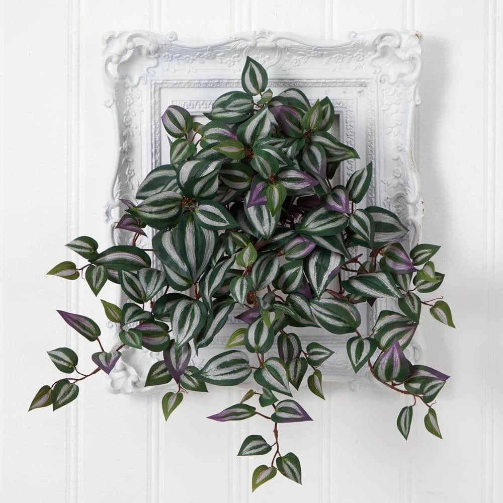 Indoor Artificial 23 In. Spiderwort Hanging Plant (Set Of 4) 5 Indoor Artificial 23 In. Spiderwort Hanging Plant (Set Of 4) - Image 3