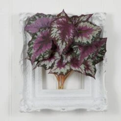 16 In. Artificial Wax Begonia Bush (Set Of 6) 10 16 In. Artificial Wax Begonia Bush (Set Of 6) -Artificial nearly natural artificial tropical plants 6146 s6 1f 1000