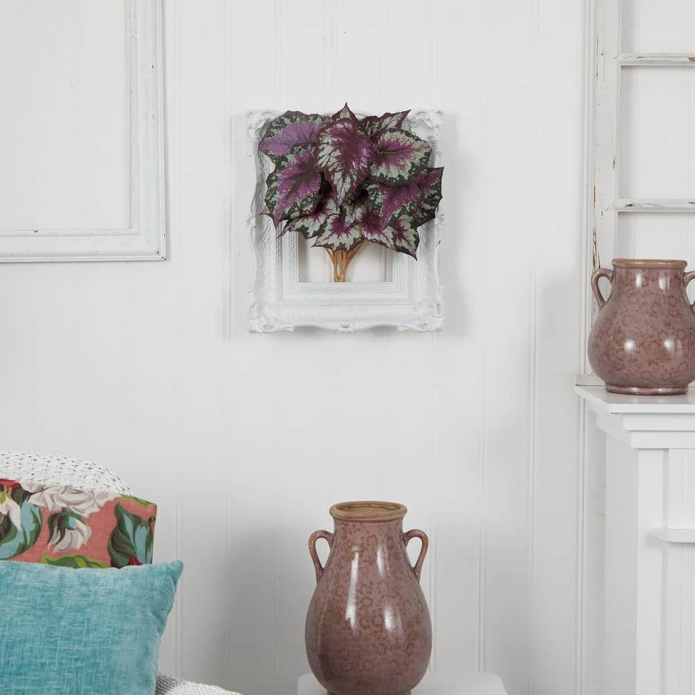 16 In. Artificial Wax Begonia Bush (Set Of 6) 7 16 In. Artificial Wax Begonia Bush (Set Of 6) - Image 5