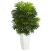 Areca Palm Artificial Plant In White Tower Planter 2 Areca Palm Artificial Plant In White Tower Planter -Artificial nearly natural artificial tropical plants 6387 64 1000