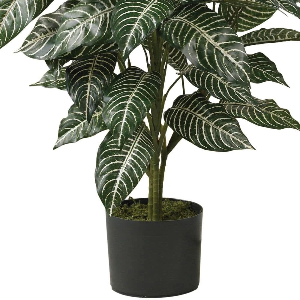 3 Ft. Artificial Zebra Silk Plant 6 3 Ft. Artificial Zebra Silk Plant - Image 4