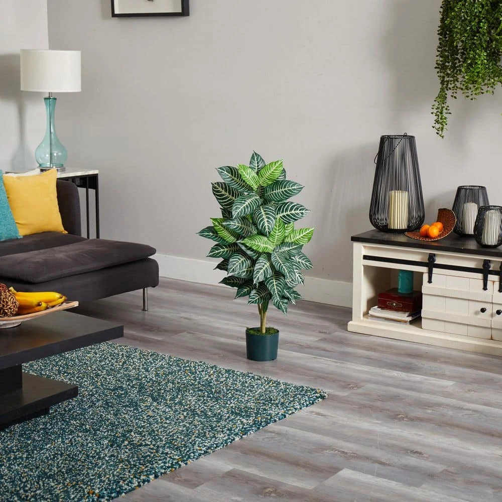 3 Ft. Artificial Zebra Silk Plant 9 3 Ft. Artificial Zebra Silk Plant - Image 7