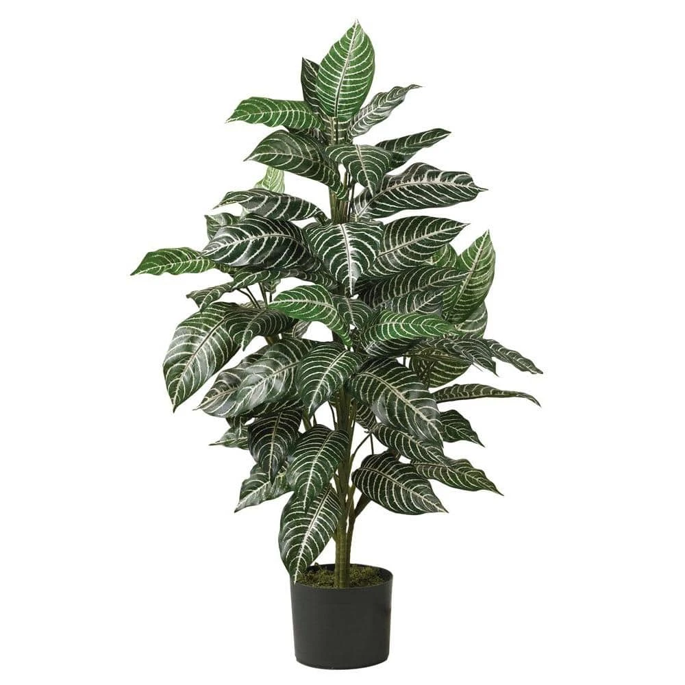 3 Ft. Artificial Zebra Silk Plant 3 3 Ft. Artificial Zebra Silk Plant