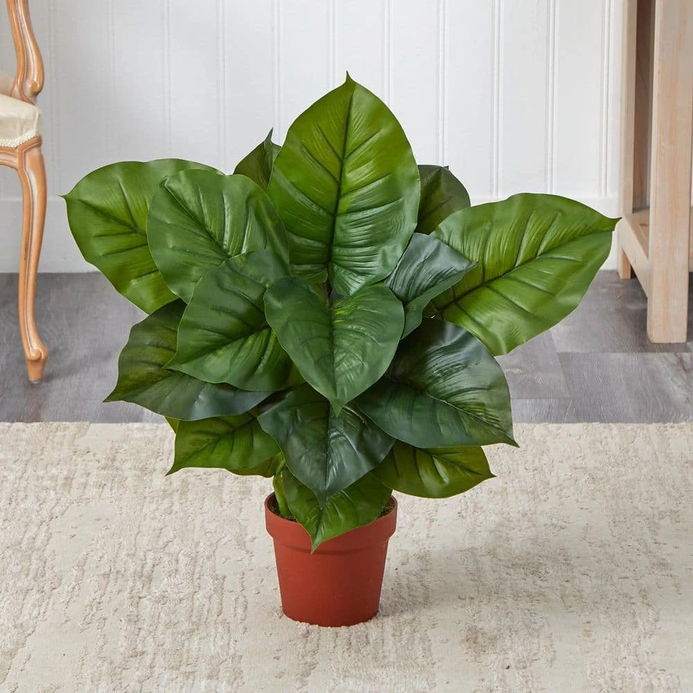Real Touch 27 In. Artificial H Green Large Leaf Philodendron Silk Plant 5 Real Touch 27 In. Artificial H Green Large Leaf Philodendron Silk Plant - Image 3