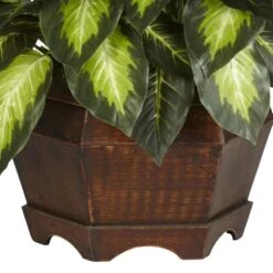 24 In. Artificial H Green Golden Dieffenbachia Silk Plant 11 24 In. Artificial H Green Golden Dieffenbachia Silk Plant -Artificial nearly natural artificial tropical plants 6639 1f 1000