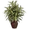 30 In. Artificial H Green Aglonema With Decortaive Vase Silk Plant 2 30 In. Artificial H Green Aglonema With Decortaive Vase Silk Plant -Artificial nearly natural artificial tropical plants 6673 64 1000