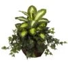 Artificial Dieffenbachia And Ivy With Decorative Planter 1 Artificial Dieffenbachia And Ivy With Decorative Planter -Artificial nearly natural artificial tropical plants 6732 64 1000