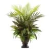27 In. Artificial Mixed Areca Palm, Fern And Peacock With Planter 1 27 In. Artificial Mixed Areca Palm, Fern And Peacock With Planter -Artificial nearly natural artificial tropical plants 6828 64 1000