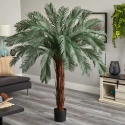 6 Ft. UV Resistant Indoor/Outdoor Cycas Artificial Tree 16 6 Ft. UV Resistant Indoor/Outdoor Cycas Artificial Tree -Artificial nearly natural artificial tropical plants 6936 31 1000