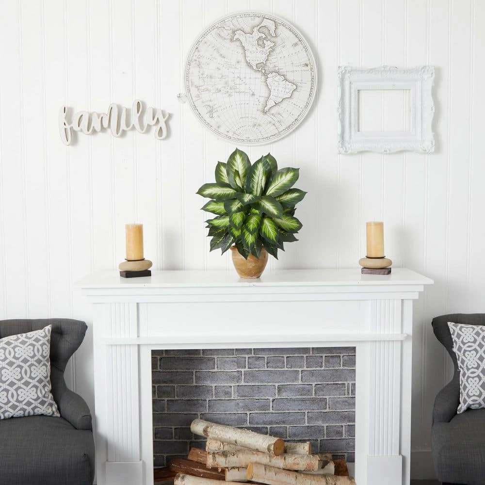 Indoor Dieffenbachia Artificial Plant In Ceramic Planter 8 Indoor Dieffenbachia Artificial Plant In Ceramic Planter - Image 6