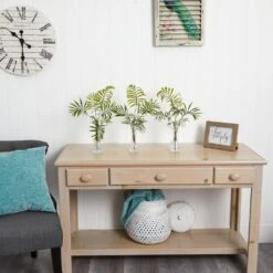 Indoor Mini Palm Artificial Plant In Vase (3-Set) -Artificial nearly natural artificial tropical plants 8086 s3 1f 1000